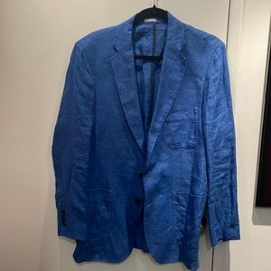 Peter Millar Linen sport coat in blue